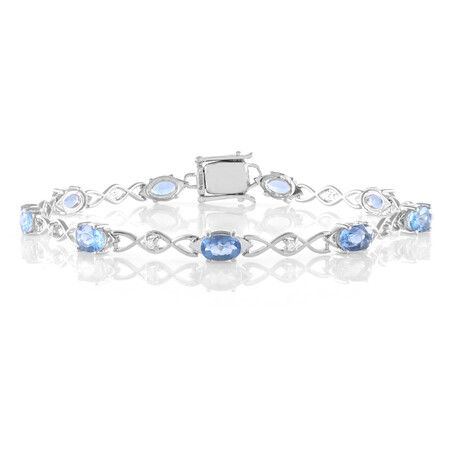 Bracciale in argento con Fluorite Cangiante