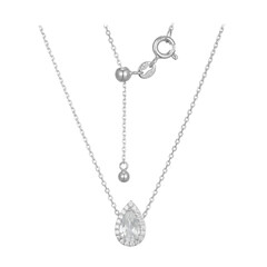 Weißer Topas-Silberhalskette (Adela Silber)