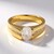 Bague en or et Zircon (de Melo)
