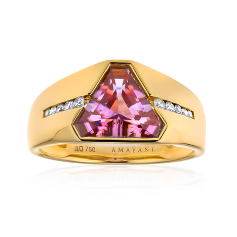 Bague en or et Diaspora rose (AMAYANI)