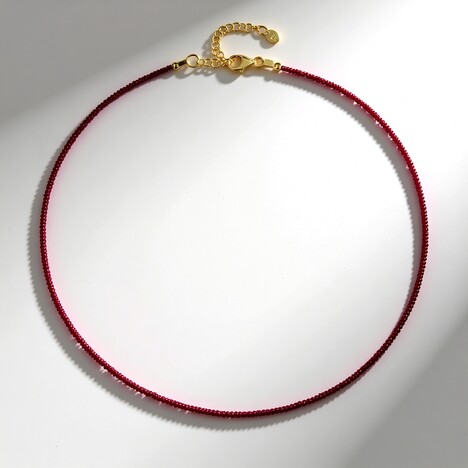 Collana in argento con Rubino Tanzania