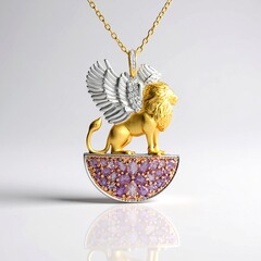 Collana in argento con Ametista (Gems en Vogue)