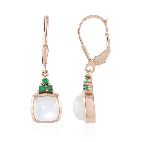 Weißer Mondstein-Silberohrringe (KM by Juwelo)