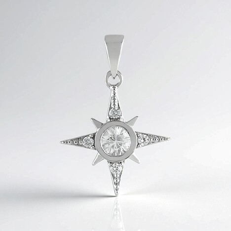Ciondolo in argento con Zircone