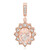 Pendentif en argent et Morganite du Brésil