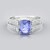 Anello in oro con Tanzanite AAA (AMAYANI)