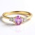 Bague en or et Saphir parme (CIRARI)