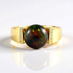 Anello in argento con Opale Mezezo (de Melo Essence)