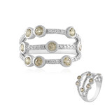 Gelber Zirkon-Silberring