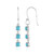 Sleeping Beauty Turquoise Silver Earrings