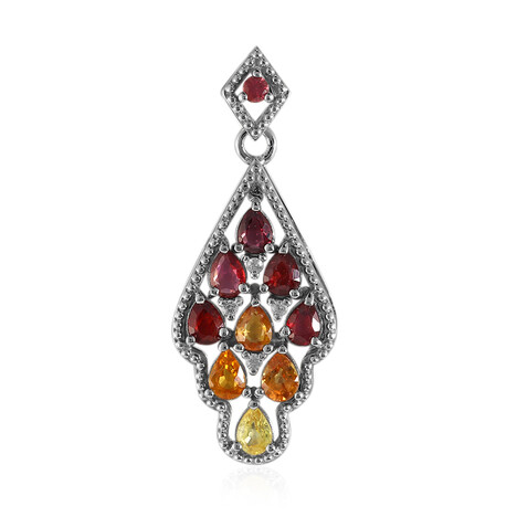 Saphir-Silberanhänger