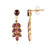 Boucles d'oreilles en argent et Grenat Rhodolite