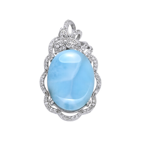 Larimar-Silberanhänger