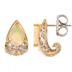 Boucles d'oreilles en argent et Opale Welo (Gems en Vogue)