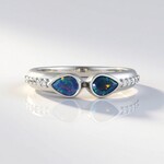 Anello in argento con Opale Mezezo