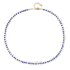 Edelstein-Silberhalskette