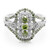 Bague en argent et Diamant vert