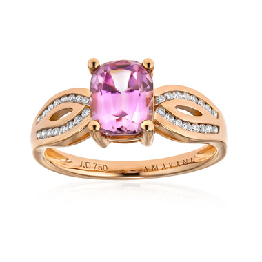 Anillo en oro con Diáspora rosa (AMAYANI)