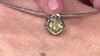 Colgante en plata con Quarzo limón (MONOSONO COLLECTION)