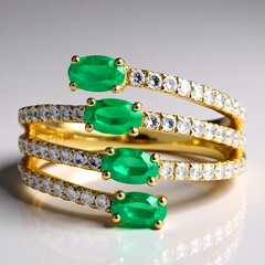Anello in oro con Smeraldo Zambia AAA (CIRARI)