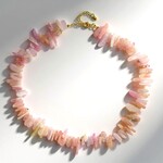 Collana in argento con Morganite del Madagascar (Riya)