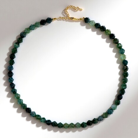 Collana in argento con Agata Muschiata