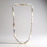 Collana in argento con Perla Keshi (TPC)
