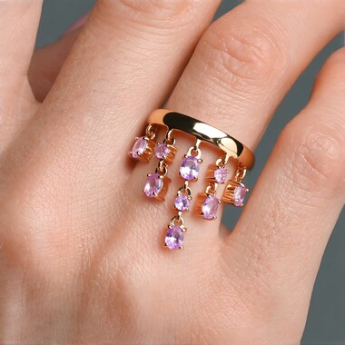 Amethyst-Silberring (M de Luca)