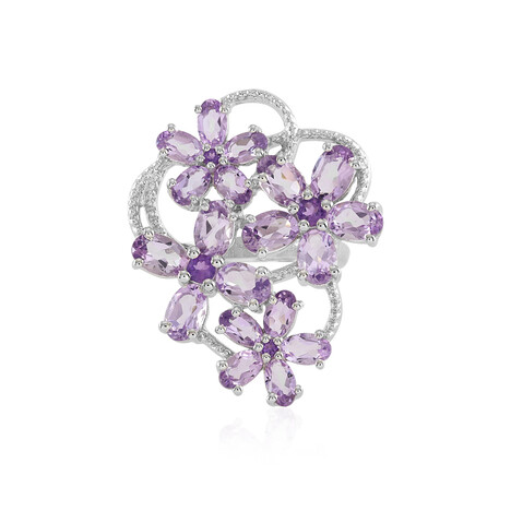 Lavendel-Amethyst-Silberring