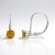 Boucles d'oreilles en argent et Scapolite cognac