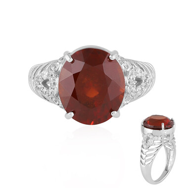 Hessonit-Granat-Goldring