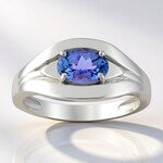 Anello in argento con Tanzanite (Pallanova)