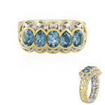 Anillo en plata con Aguamarina (Gems en Vogue)