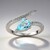 Anello in argento con Topazio Blu Cielo