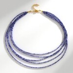 Collana in argento con Tanzanite