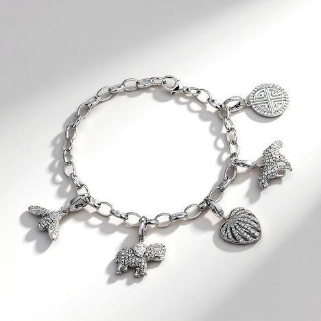 Bracciale in argento con Zircone (Adela Silber)
