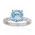 Bague en argent et Topaze bleu ciel