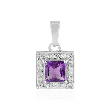 Uruguay-Amethyst-Silberanhänger