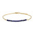 Bracelet en argent et Lapis-Lazuli