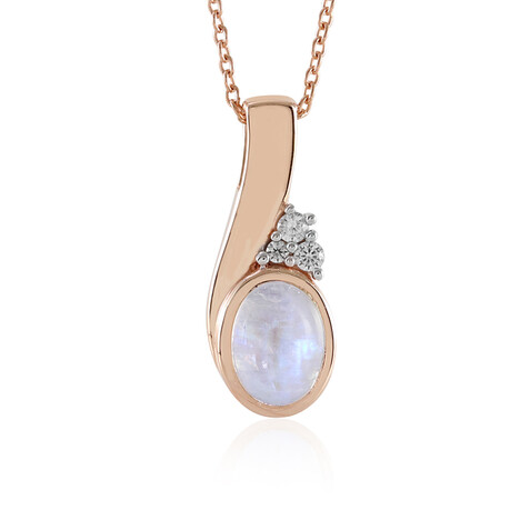 Blauer Mondstein-Silberhalskette (KM by Juwelo)