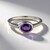 Anello in argento con Ametista del Marocco