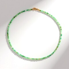 Collana in argento con Crisoprasio