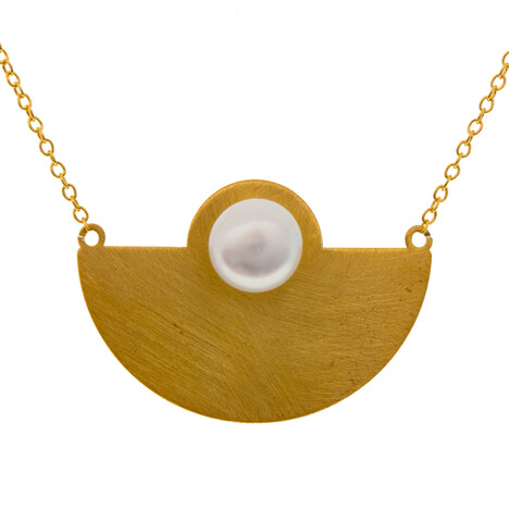 Collana in argento con Perla di Acqua Dolce (Joias do Paraíso)