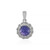 Pendentif en argent et Tanzanite