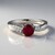 Anello in argento con Rubino del Madagascar
