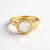 Anello in argento con Topazio Bianco