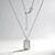 Collana in argento con Topazio Bianco