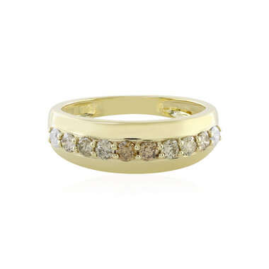 Anello in oro con Diamante Cioccolato I4 (KM by Juwelo)