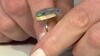 Zilveren ring met een Venus chalcedoon (Bali Barong)