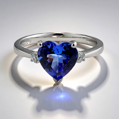 Anello in oro con Tanzanite AAA (CIRARI)